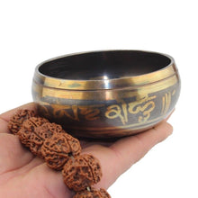 Load image into Gallery viewer, Nepal Buddhist Yoga Meditation Spiritual Healing Singing Bowl Wooden Stick Tools