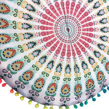 Load image into Gallery viewer, 1X Home Round Pillow Case Mandala Geometric Meditation Floor Cushion Cover Decor