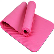 Load image into Gallery viewer, 10mm Thick Yoga Mat Exercise Fitness Pilates Camping Gym Meditation Pad Non-Slip