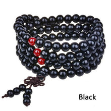Load image into Gallery viewer, 1PC Sandalwood Buddhist Meditation 8mm*108 Prayer Bead Mala Bracelet Necklace