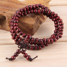 Load image into Gallery viewer, Woodetz™ Wood Meditation Buddhist Buddha Prayer 108 Bead Bracelet 6mm Men Women
