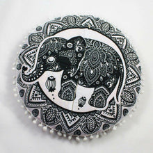 Load image into Gallery viewer, Mandala Large Round Floor Pillow Boho Meditation Throw Pillow Cushion Cover