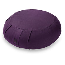 Load image into Gallery viewer, 15&quot; Round Organic Cotton Buckwheat Hull Zafu Meditation Cushion Pillow