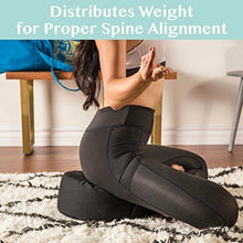 Load image into Gallery viewer, Purple Zafu Meditation Yoga Buckwheat Filled Cotton Bolster Pillow Cushion 2278