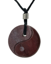Load image into Gallery viewer, Yin Yang Gemstone Hand Carved Pendant Necklace Balance Meditation Zen Art Taiji