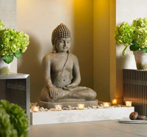 Sitting Buddha Statue Life Size Large 29.5''H Meditating Figure Decor Thai Home