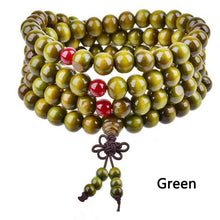 Load image into Gallery viewer, 1PC Sandalwood Buddhist Meditation 8mm*108 Prayer Bead Mala Bracelet Necklace