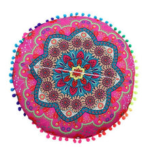 Load image into Gallery viewer, Mandala Large Round Floor Pillow Boho Meditation Throw Pillow Cushion Cover