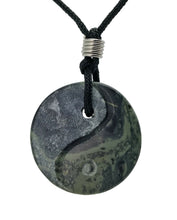 Load image into Gallery viewer, Yin Yang Gemstone Hand Carved Pendant Necklace Balance Meditation Zen Art Taiji