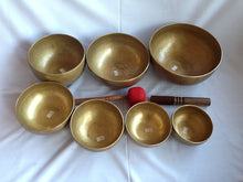Load image into Gallery viewer, Chakra Healing Tibetan Singing Bowl Set of 7 Hand Hammered Himalayan Meditations