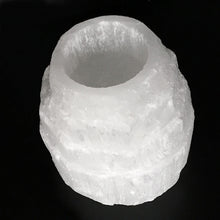 Load image into Gallery viewer, CHARGED Selenite Crystal Tower Candle Holder Protection Meditation Healing Aura