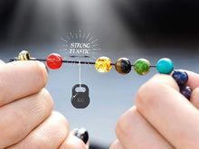 Load image into Gallery viewer, 7 Chakra Healing Bracelet Real Stones Natural Gemstone Yoga Meditation Jewelry