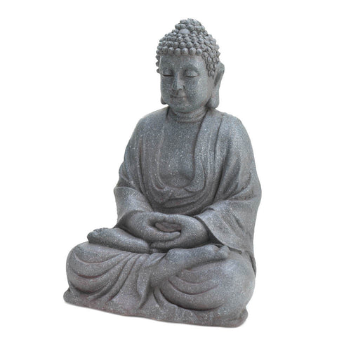 Meditating Buddha Sitting Statue Peace Tranquility Zen Home Decor