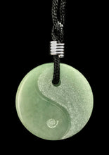 Load image into Gallery viewer, Yin Yang Gemstone Hand Carved Pendant Necklace Balance Meditation Zen Art Taiji