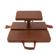 Load image into Gallery viewer, PORTABLE FOLDING MEDITATION STOOL WOOD ZEN GARDEN BENCH YOGA CHAIR KNEELING PAD