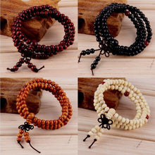 Load image into Gallery viewer, Woodetz™ Wood Meditation Buddhist Buddha Prayer 108 Bead Bracelet 6mm Men Women