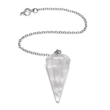 Load image into Gallery viewer, 9pcs Set Heart Amethyst Crystal Pendulum Chakra Worry Stone Meditation Healing