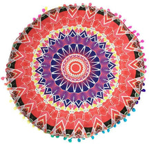 Load image into Gallery viewer, Mandala Large Round Floor Pillow Boho Meditation Throw Pillow Cushion Cover