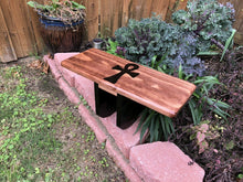Load image into Gallery viewer, Hand Made Pi Meditation Bench with Hand Painted ANKH
