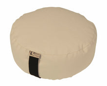 Load image into Gallery viewer, Round Zafu Yoga Meditation Cushion, Buckwheat Fill - Made in USA - Bean Products