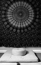 Load image into Gallery viewer, Zafu &amp; Zabuton Meditation Set, Organic Buckwheat fill, Cotton Hemp, Made in USA