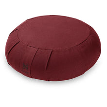 Load image into Gallery viewer, 15&quot; Round Organic Cotton Buckwheat Hull Zafu Meditation Cushion Pillow