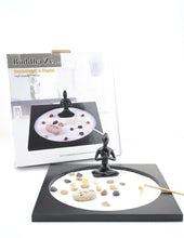 Load image into Gallery viewer, Zen Garden Kit Tabletop Decor Meditation Sand Rocks Candleholder Rake Feng Shui