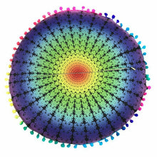 Load image into Gallery viewer, 1X Home Round Pillow Case Mandala Geometric Meditation Floor Cushion Cover Decor