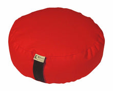 Load image into Gallery viewer, Round Zafu Yoga Meditation Cushion, Buckwheat Fill - Made in USA - Bean Products