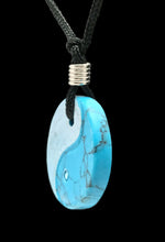 Load image into Gallery viewer, Yin Yang Gemstone Hand Carved Pendant Necklace Balance Meditation Zen Art Taiji