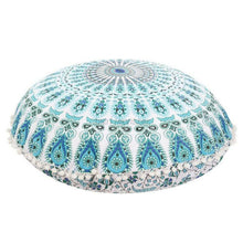Load image into Gallery viewer, Mandala Large Round Floor Pillow Boho Meditation Throw Pillow Cushion Cover