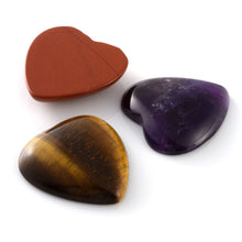 Load image into Gallery viewer, 9pcs Set Heart Amethyst Crystal Pendulum Chakra Worry Stone Meditation Healing