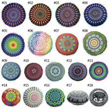 Load image into Gallery viewer, 1X Home Round Pillow Case Mandala Geometric Meditation Floor Cushion Cover Decor