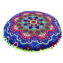 Load image into Gallery viewer, Mandala Large Round Floor Pillow Boho Meditation Throw Pillow Cushion Cover