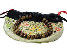 Load image into Gallery viewer, Dark Yak Bone Wrist Mala/Bracelet for Meditation
