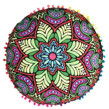 Load image into Gallery viewer, Mandala Large Round Floor Pillow Boho Meditation Throw Pillow Cushion Cover