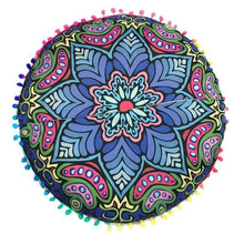 Load image into Gallery viewer, Mandala Large Round Floor Pillow Boho Meditation Throw Pillow Cushion Cover