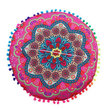 Load image into Gallery viewer, Mandala Large Round Floor Pillow Boho Meditation Throw Pillow Cushion Cover