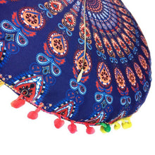 Load image into Gallery viewer, 1X Home Round Pillow Case Mandala Geometric Meditation Floor Cushion Cover Decor