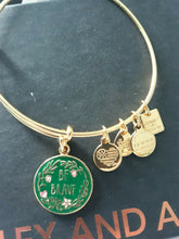 Load image into Gallery viewer, Alex and Ani Shiny Gold Be Brave Charm Bangle NWT Special Olympics Charity