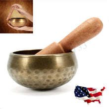 Load image into Gallery viewer, Hand Hammered Metal Tibetan Buddhist Meditation Chakra Copper Yoga Singing Bowl