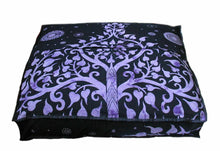 Load image into Gallery viewer, Elephant Mandala Cotton Floor Pillow Ethnic Indian Meditation Square Cushion Art