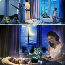 Load image into Gallery viewer, 3D Lamp Table Night Light LED Touch Control 7 Color Changing Bedroom Child Gift