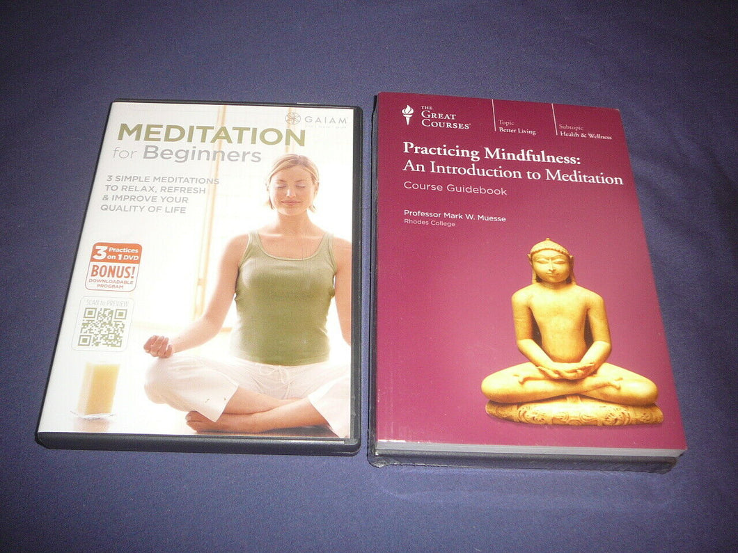 Teaching Co Great Courses DVDs PRACTICING MINDFULNESS MEDITATION new + bonus