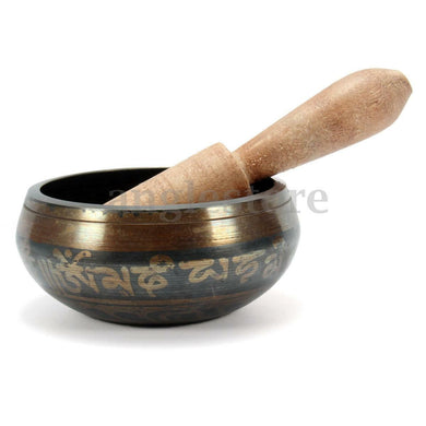 Yoga Chakra Singing Bowl Tibetan Buddhist Brass Meditation With Healing Hammer