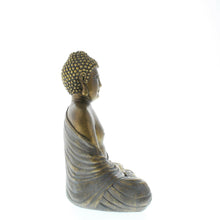 Load image into Gallery viewer, Meditating Metallic Bronze Look Lotus Sitting Buddha Statue NEW