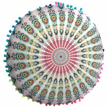 Load image into Gallery viewer, 1X Home Round Pillow Case Mandala Geometric Meditation Floor Cushion Cover Decor