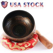 Load image into Gallery viewer, Tibetan Singing Bowl Set For Meditation/Prayer/Yoga and Mindfulness Perfect Gift