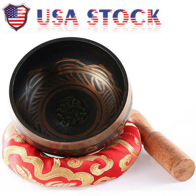 Tibetan Singing Bowl Set For Meditation/Prayer/Yoga and Mindfulness Perfect Gift
