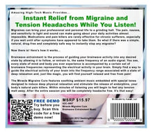 Load image into Gallery viewer, Miracle Migraine Cure Binaural Beats Meditation CD hemi sync holosync